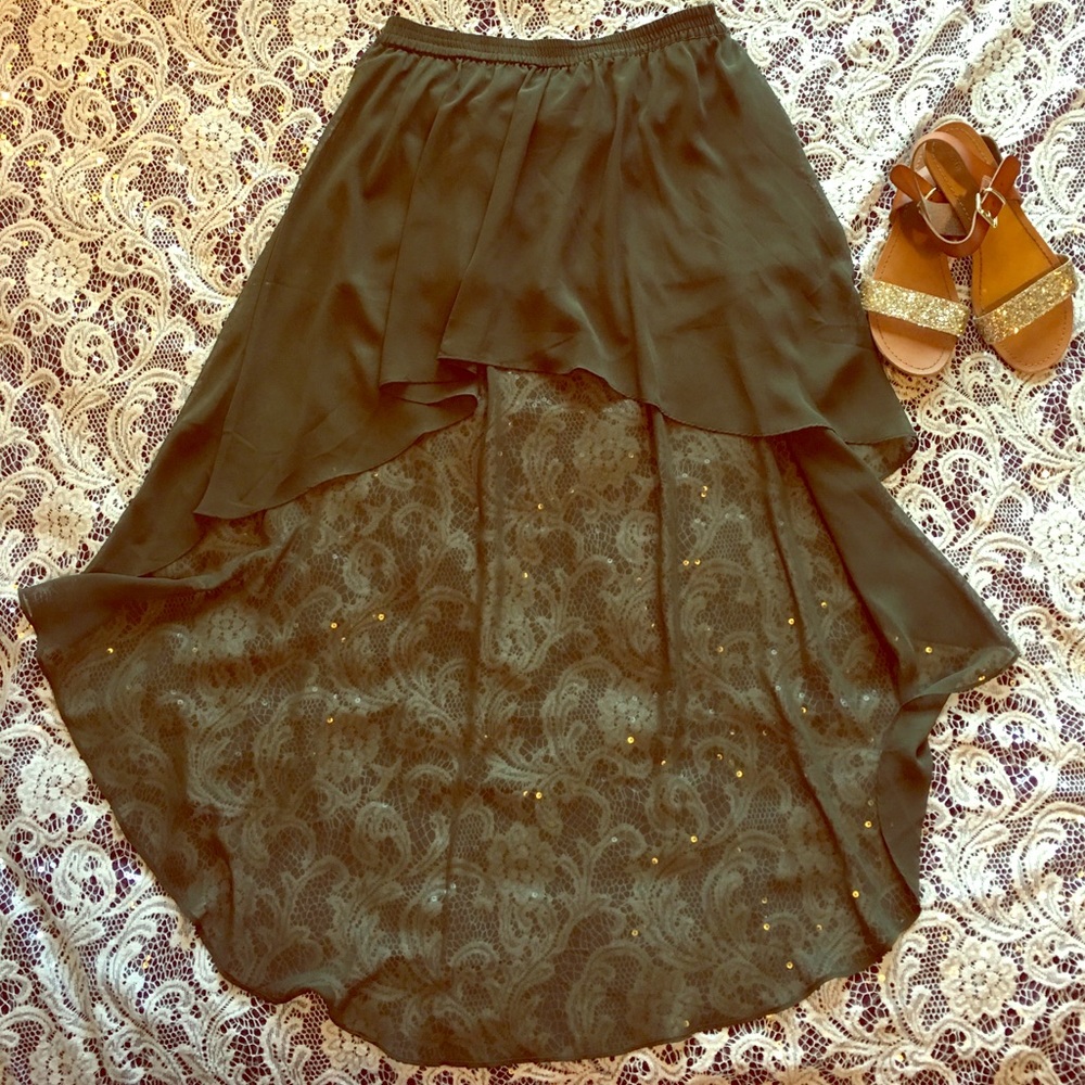 🎉Forever 21 High-Low Olive Skort